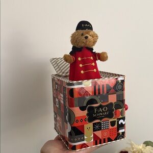 FAO Schwarz Geometric Music Box - Red and Black